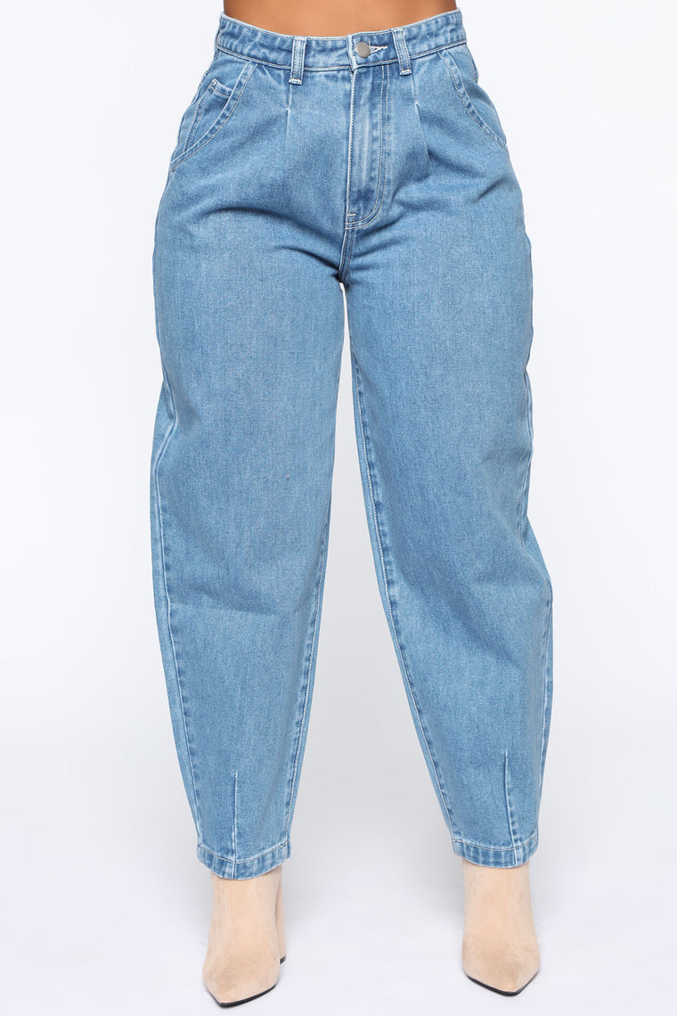 high rise mum jeans