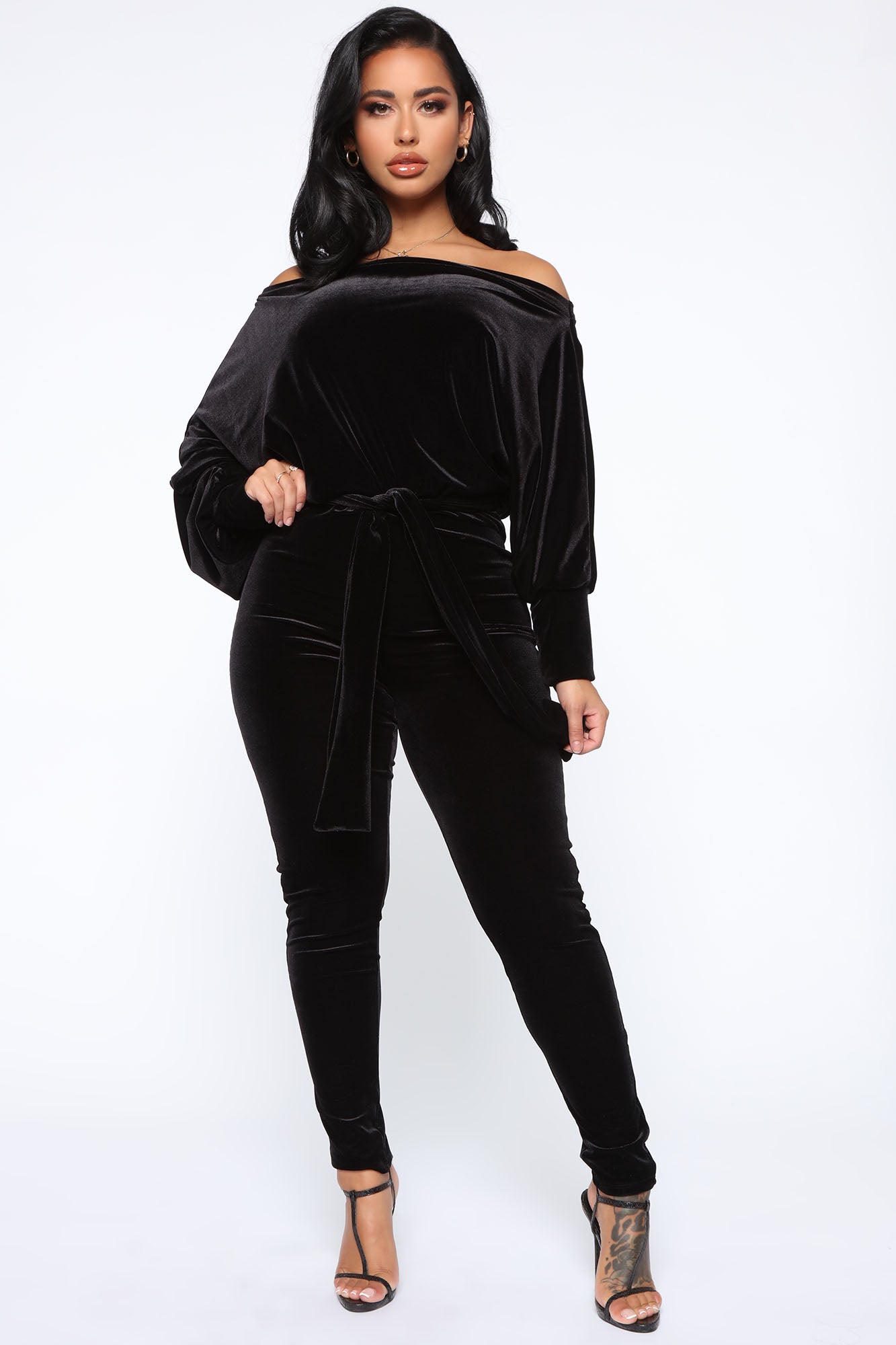 Pro Lounger Velvet Jumpsuit - Black – Fashion Nova