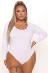 Right On Cue Bodysuit - White