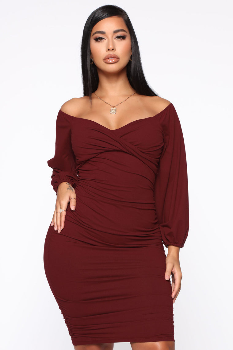 full grown knot dress fashion nova