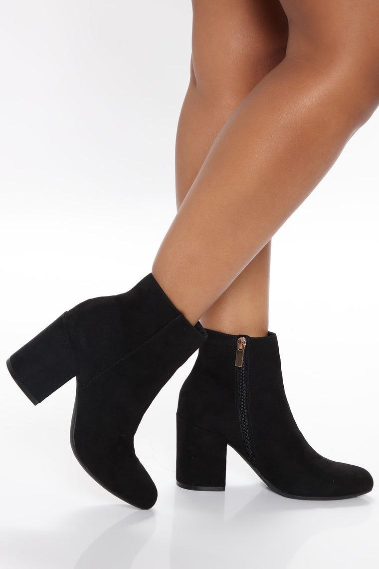 Malia Heeled Booties - Black - Shoes - Fashion Nova