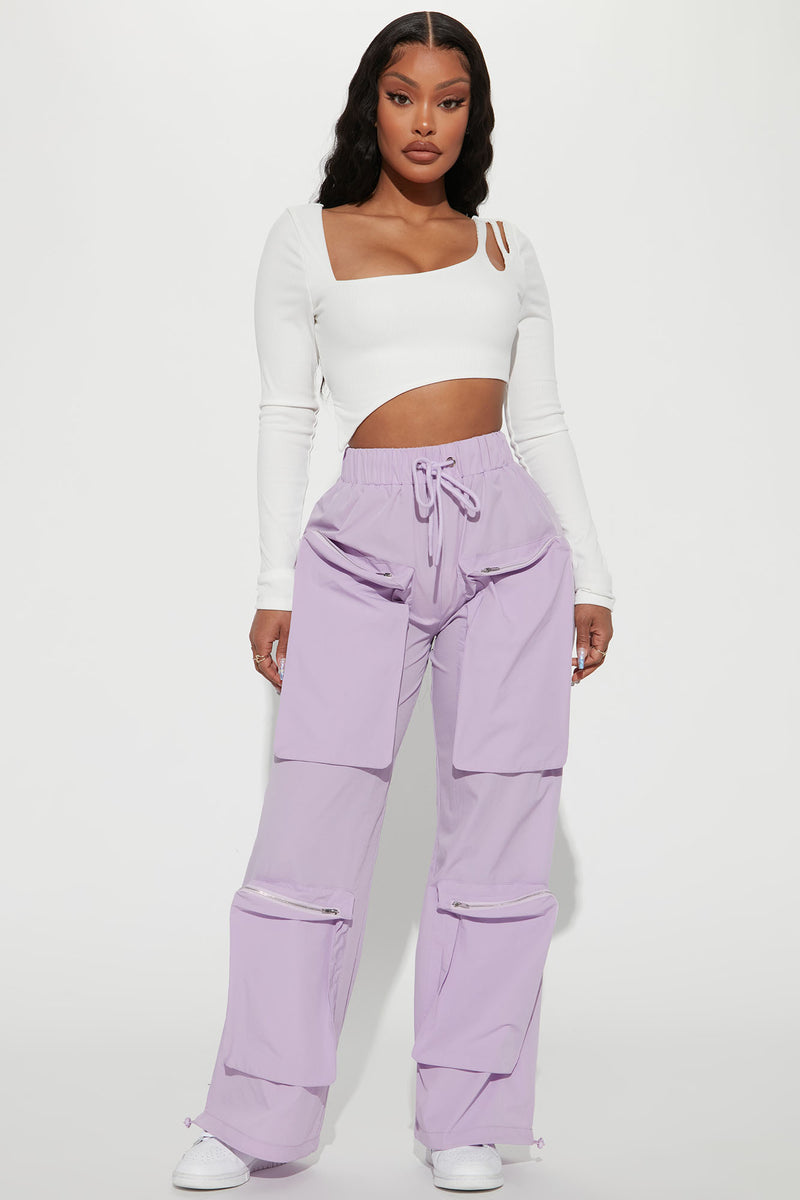 Power Play Parachute Cargo Pant - Lavender | Fashion Nova, Pants ...