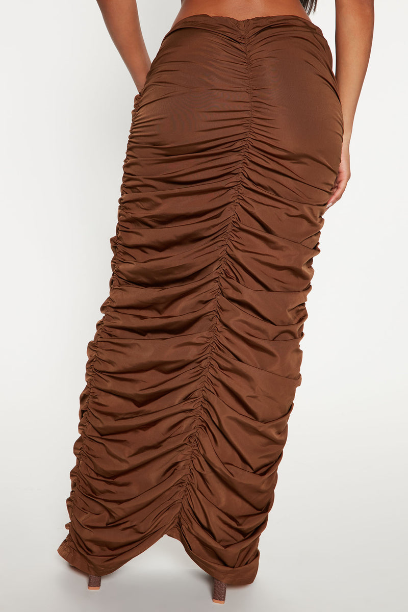 Rumor Mill Maxi Skirt - Chocolate | Fashion Nova, Skirts | Fashion Nova