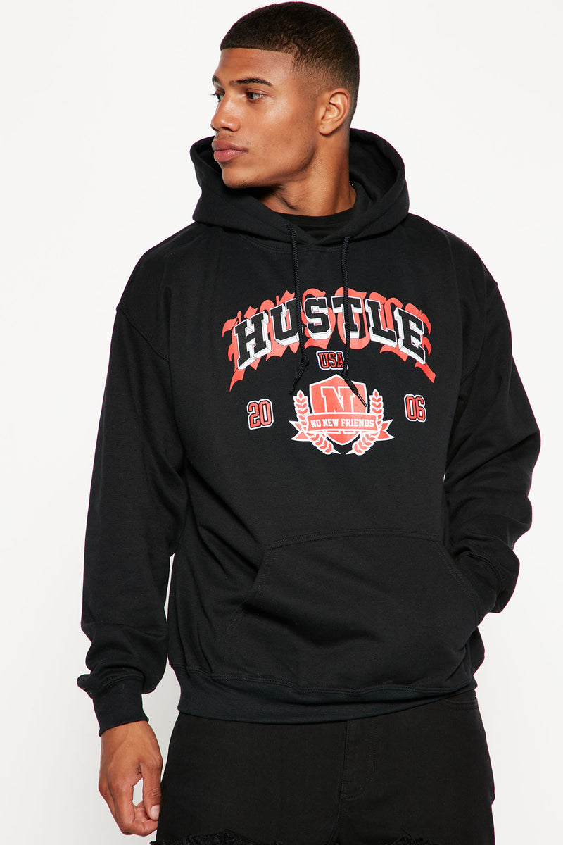 Hustle Academy Embroidered Hoodie - Black | Fashion Nova, Mens Fleece ...