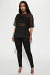 Nice And Clear 3 Piece Legging Set - Black