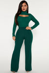 Petite Victoria High Waisted Dress Pants - Hunter Green