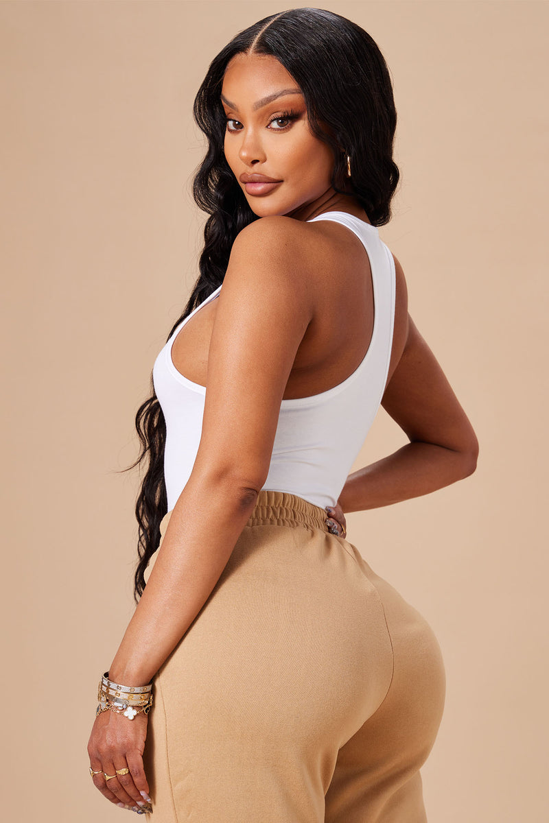 Divine Basic Tank Bodysuit White Fashion Nova Basic Tops And Bodysuits Fashion Nova 2816