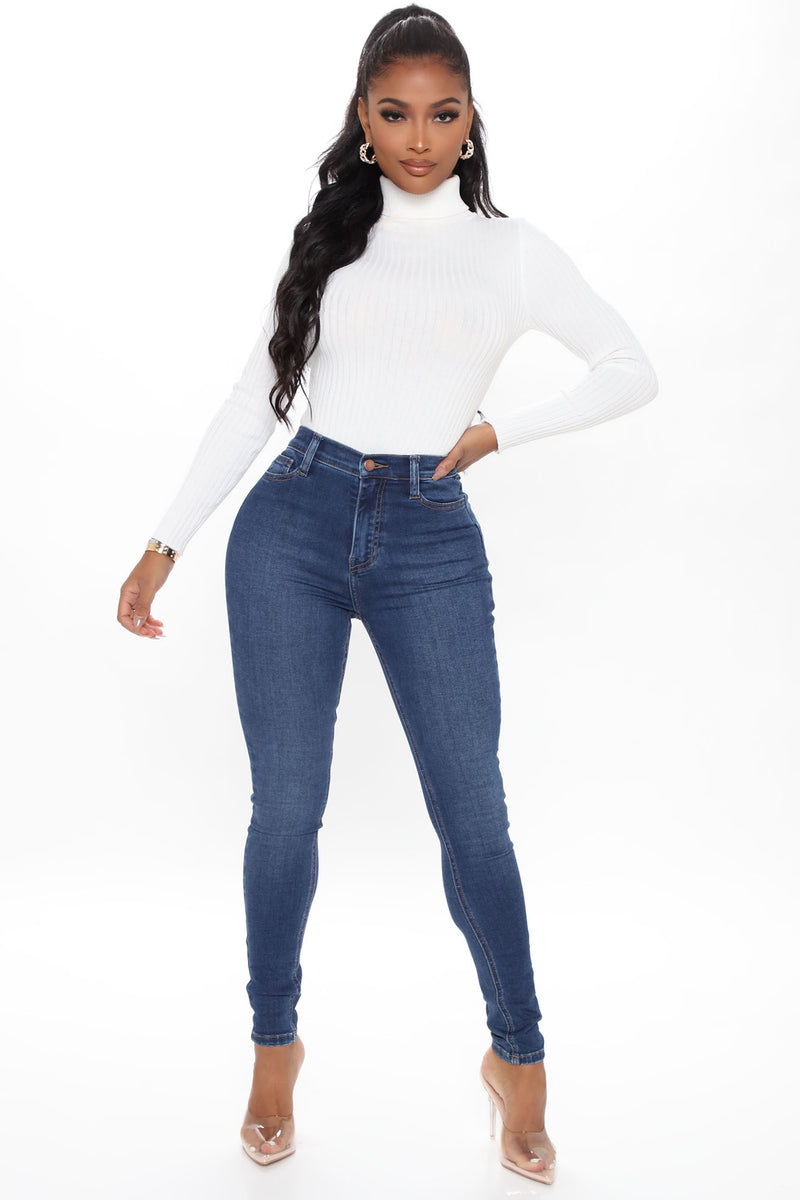 Stay Classic High Waist Skinny Jeans - Dark Wash | Fashion Nova, Jeans ...