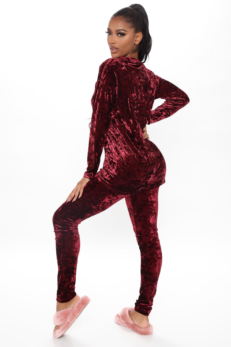 Casual But Cute Legging Set - Burgundy | Fashion Nova, Matching Sets ...