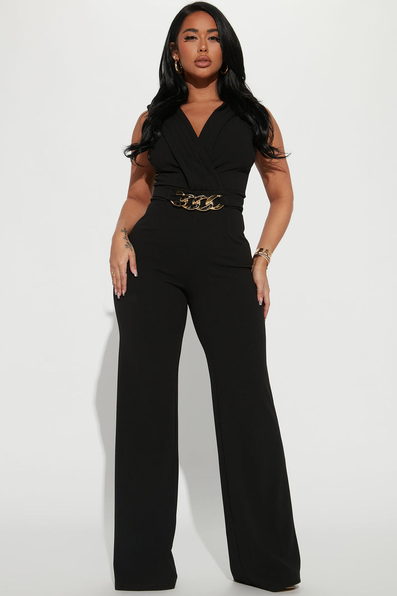 Esmeralda Chain Jumpsuit - Black | Fashion Nova, Jumpsuits | Fashion Nova