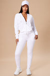 The Original Trendsetter Velour Set - White