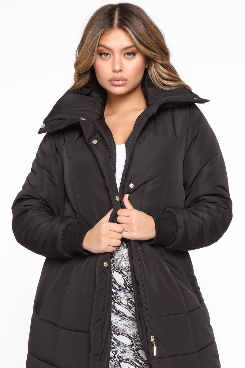 Reign Puffer Coat - Black | Fashion Nova, Jackets & Coats | Fashion Nova