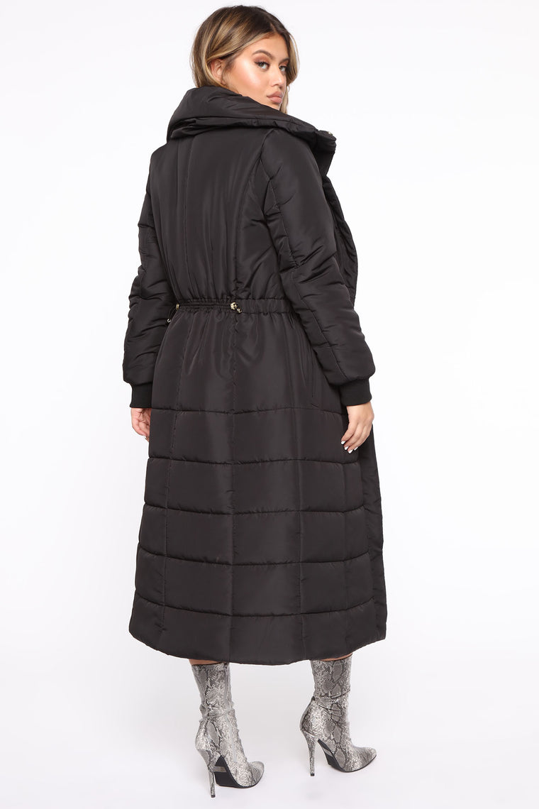 Reign Puffer Coat - Black – Fashion Nova