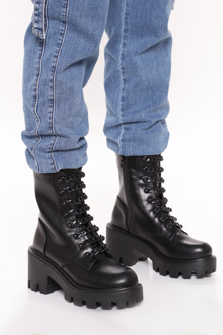 fashion nova combat boots