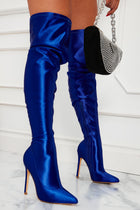 Ariella Thigh High Boots - Royal