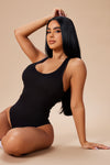 Divine Basic Tank Bodysuit - Black