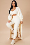 Living In It 3 Piece Legging Set - Ivory