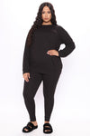 Kick Back Legging Set - Black