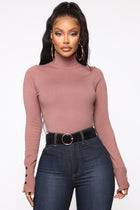 Meet Me Somewhere Turtle Neck Sweater - Mauve