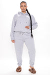 Look Again Joggers - Heather Grey