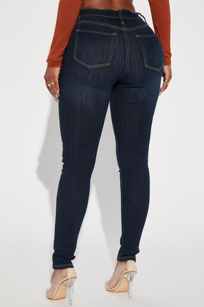 Sought After Luxe Super Stretch Skinny Jeans - Dark Wash | Fashion Nova ...