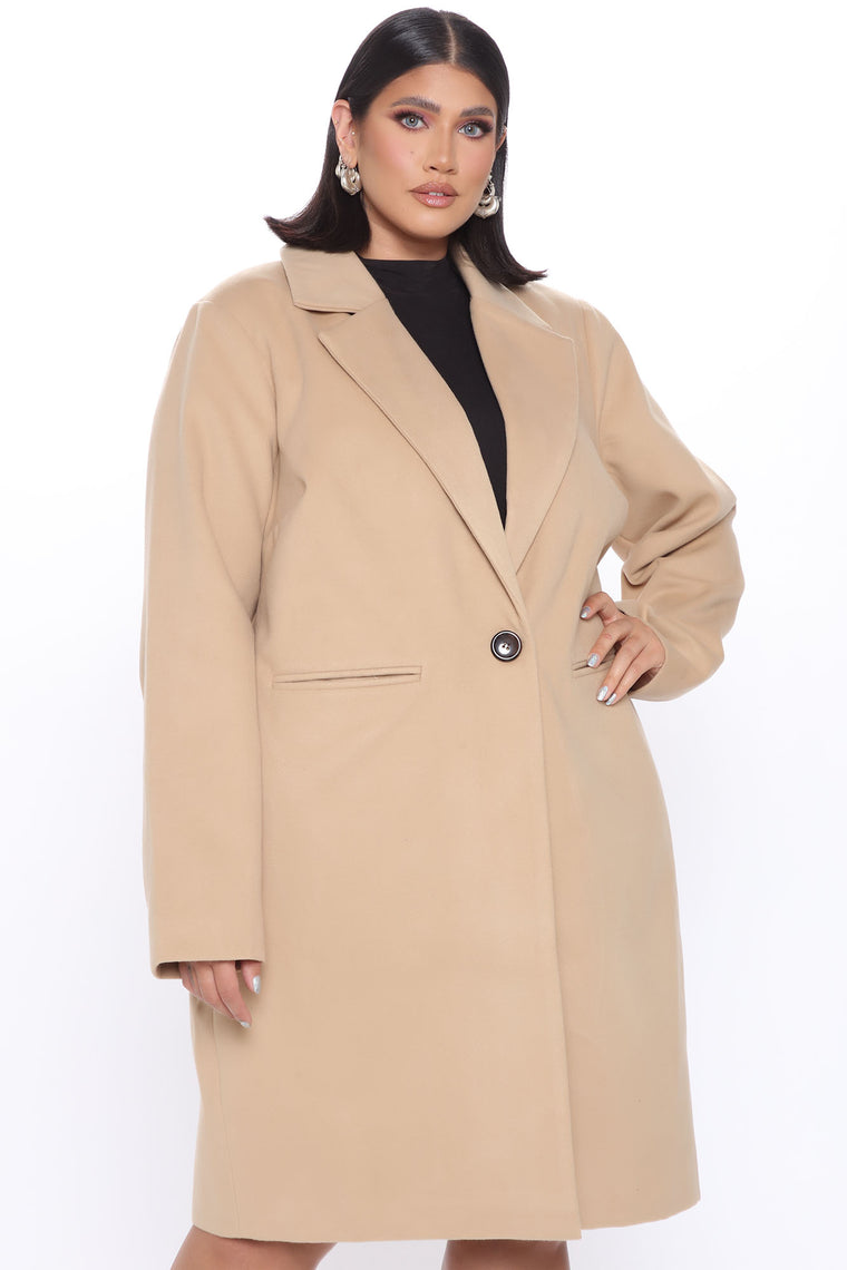 City Chic Coat - Taupe, Jackets & Coats | Fashion Nova