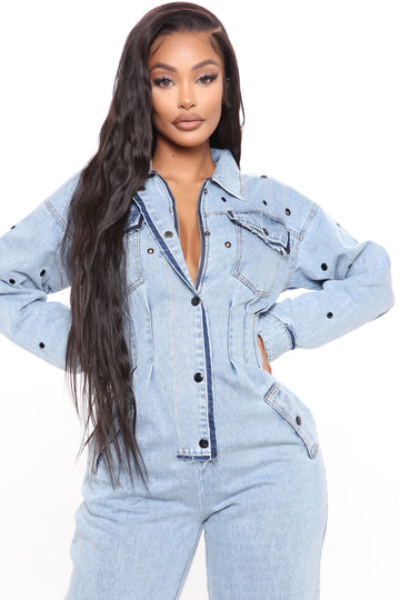 long sleeve jean jumper