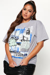 Life In London Graphic Tee - Grey