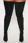 Keyana Thigh High Boot - Black