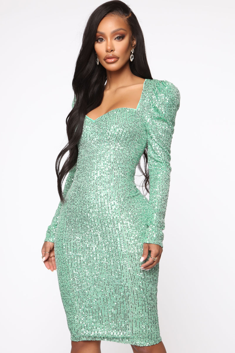 baby tonight sequin dress