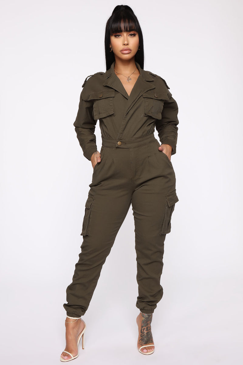 Not Worried About That Cargo Jumpsuit - Olive | Fashion Nova, Jumpsuits ...