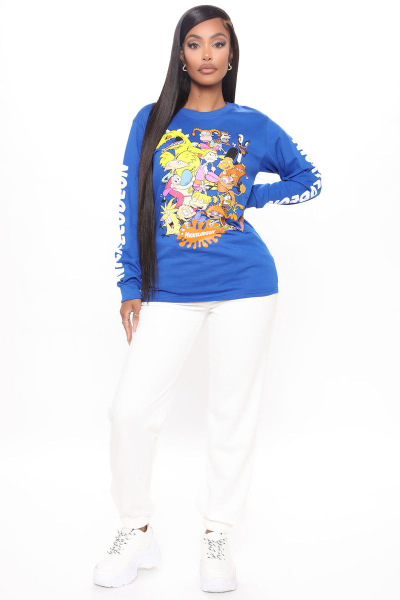 I'm A Nickelodeon Kid Top - Blue | Fashion Nova, Graphic Tees | Fashion ...