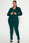 Head Of The Table Pant Suit - Hunter