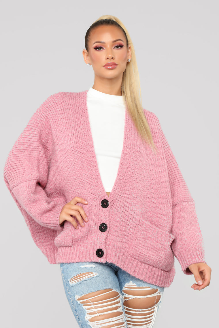 In My Feelings Cardigan - Mauve, Sweaters | Fashion Nova