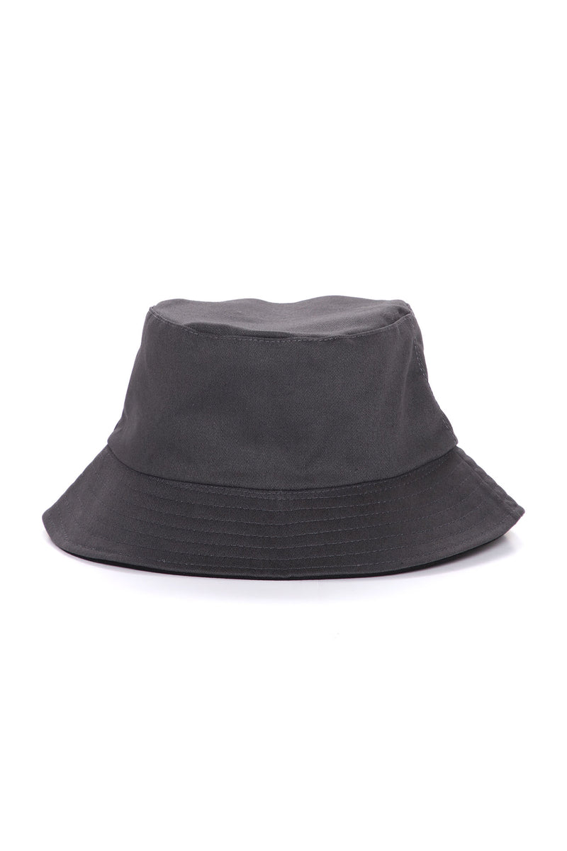 Timeless Reversible Bucket Hat - Charcoal/Black | Fashion Nova, Mens ...