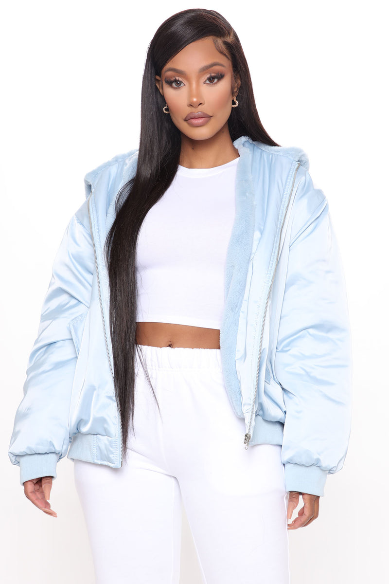 No Drama Here Bomber - Light Blue | Fashion Nova, Jackets & Coats ...