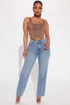 Nova 90s Straight Leg Jeans - Vintage Blue Wash