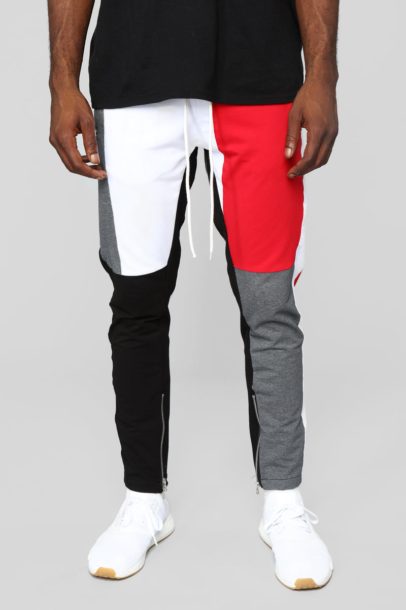 Block Party Track Pant - Grey/Combo | Fashion Nova, Mens Pants ...
