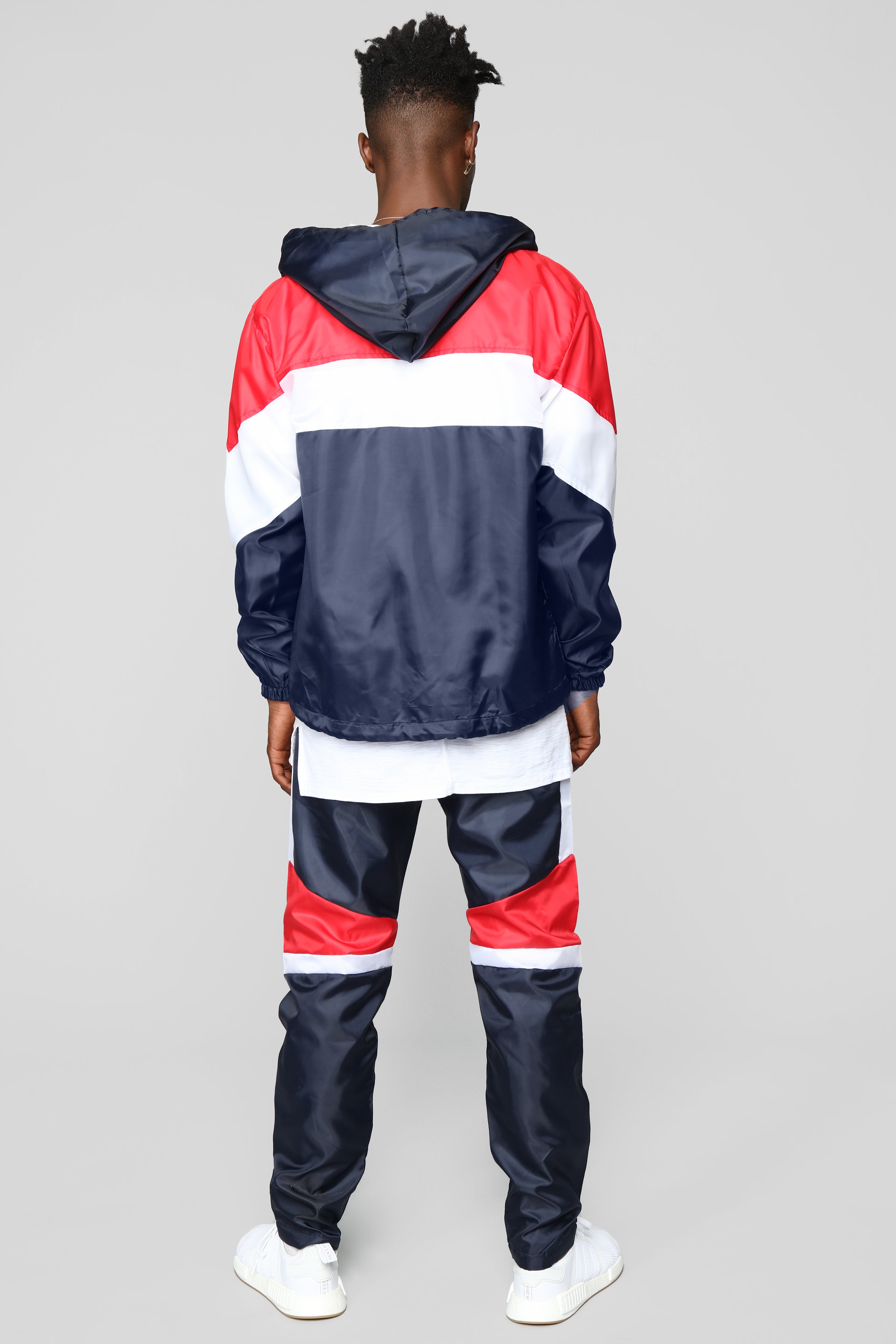 Riccardo Nylon Jacket - Red/White – Fashion Nova