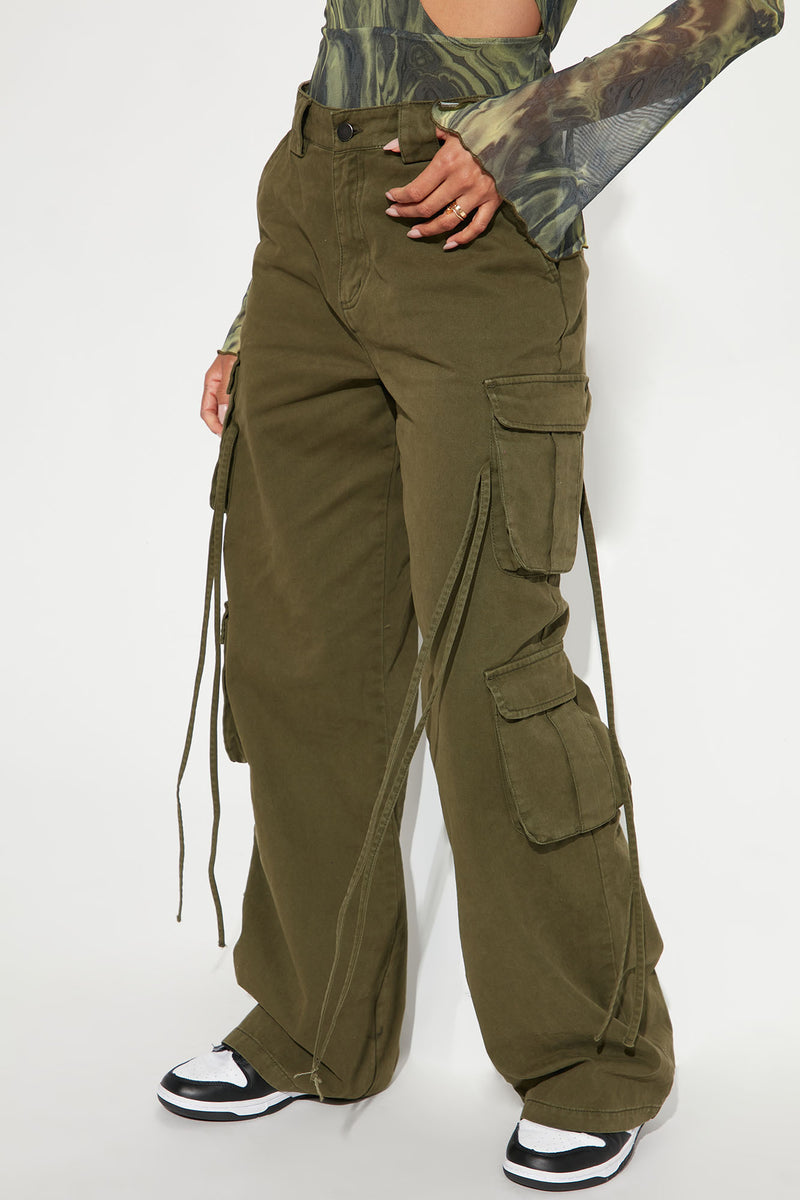 Golden Hour Wide Leg Cargo Pant - Olive | Fashion Nova, Pants | Fashion ...