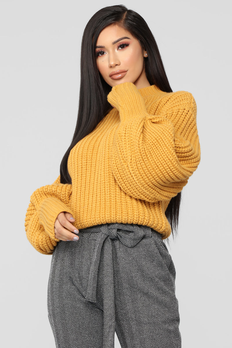 Keeping Me Warm Sweater - Mustard | Fashion Nova, Sweaters | Fashion Nova