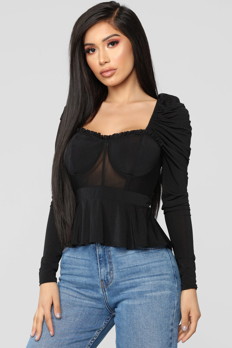 Promising You Better Top - Black | Fashion Nova, Knit Tops | Fashion Nova