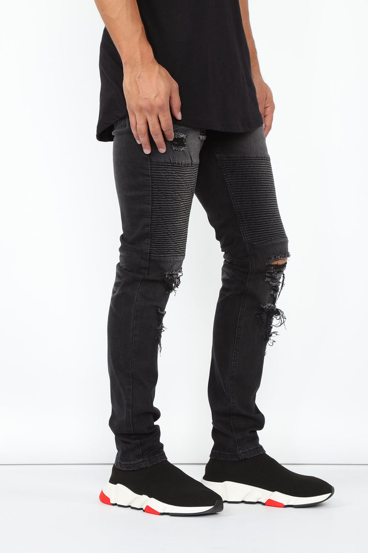 Certain Skinny Jeans - Black, Mens 