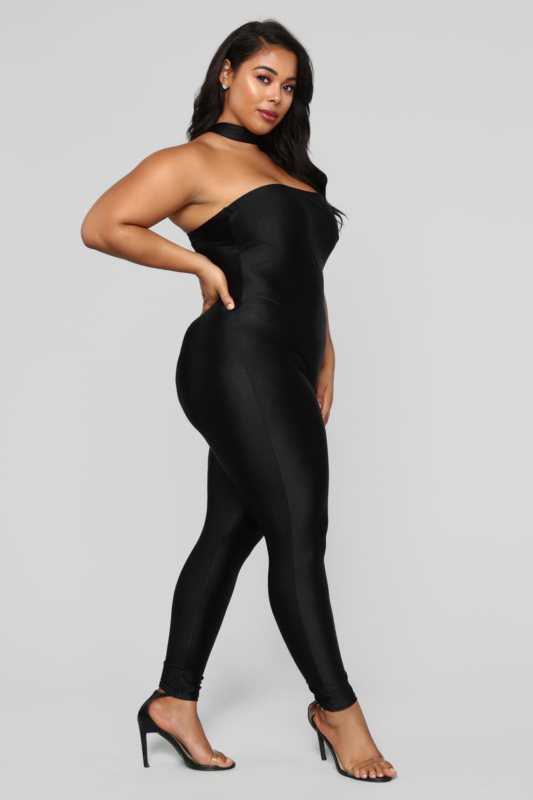 Baddie Status Jumpsuit - Black