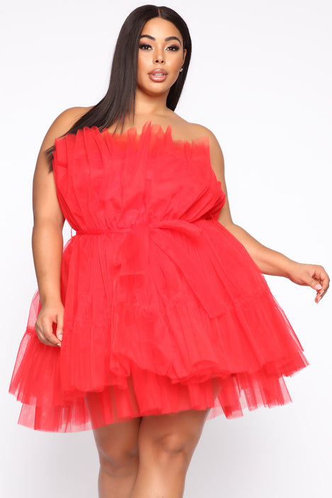 sagtmodighed farvel hjul Exclusive Tulle Mini Dress - Red | Fashion Nova, Dresses | Fashion Nova