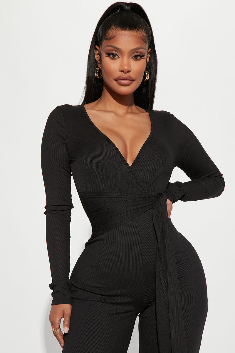 Hayden Slinky Rib Jumpsuit - Black | Fashion Nova, Jumpsuits | Fashion Nova