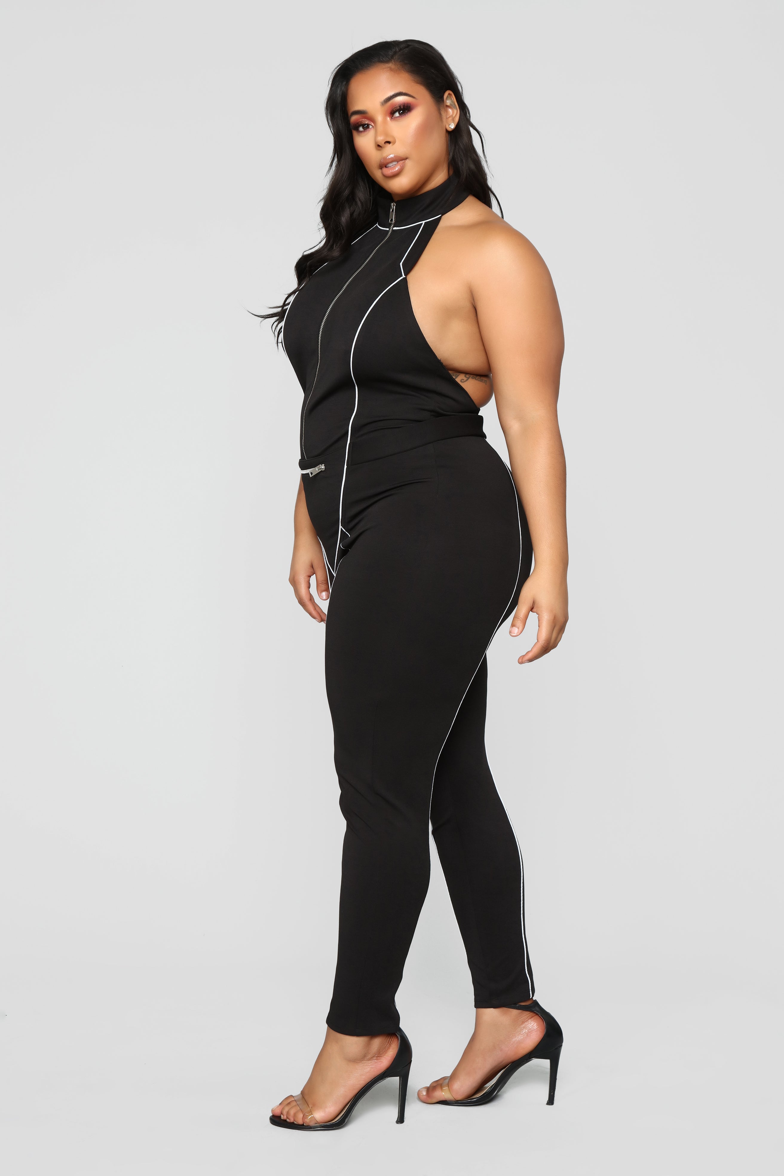 reflective jumpsuit fashion nova