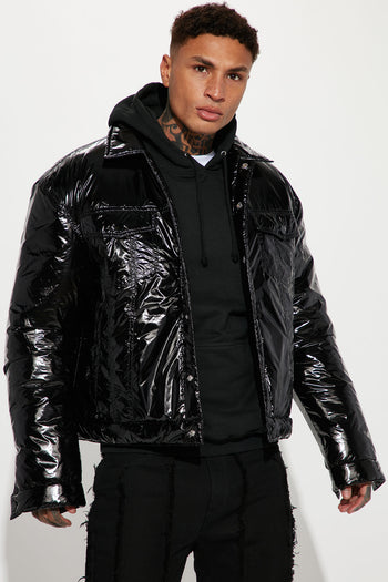 Now Or Never Puffer Jacket - Black, Fashion Nova, Mens Jackets