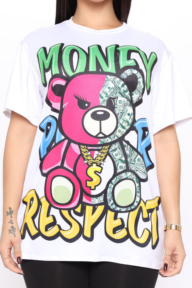 Respect The Teddy Top - White | Fashion Nova, Screens Tops and Bottoms ...