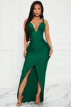 On Scene Maxi Dress - Hunter